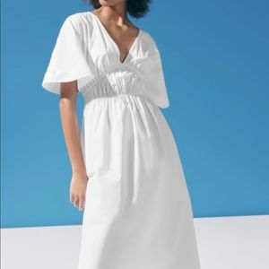 Zara poplin dress white size S 0858/031/250